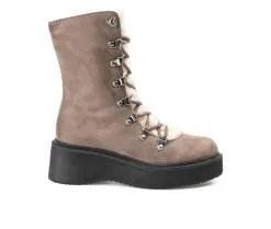 Women's Journee Collection Kannon Platform Lace-Up Boots
