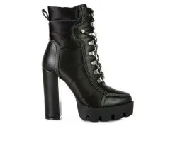 Women's London Rag Scotch Lace Up Heeled Booties