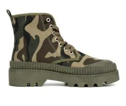 Women's Olivia Miller Treasure Lace Up Booties -Combat Shop 1 299