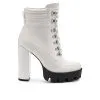 Women's London Rag Stopper Heeled Combat Booties -Combat Shop 1 332
