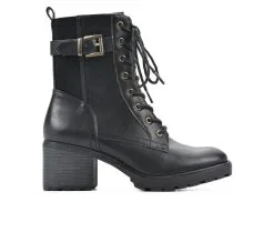 Women's White Mountain Bradley Lace Up Heeled Booties