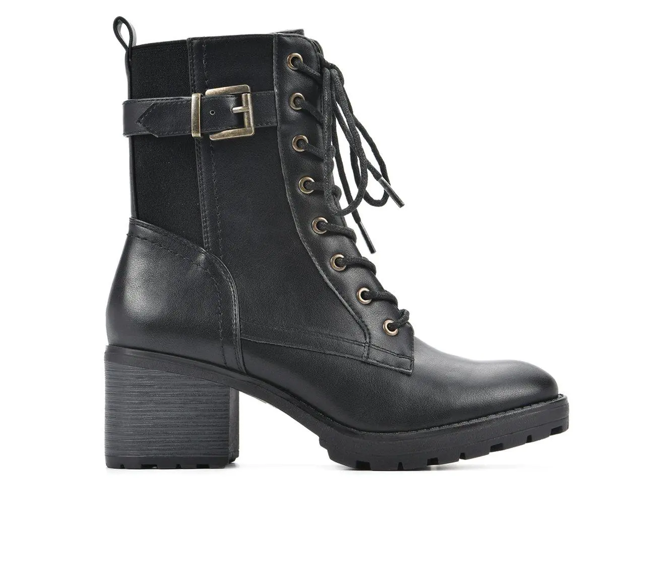 Women's White Mountain Bradley Lace Up Heeled Booties 4 Women's White Mountain Bradley Lace Up Heeled Booties - Image 2