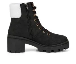 Women's Olivia Miller Ariel Lace-Up Boots 9 Women's Olivia Miller Ariel Lace-Up Boots -Combat Shop 1 389