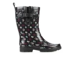 Women's Capelli New York Spiral Dot Mid Calf Rain Boots