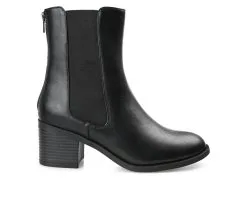 Women's Journee Collection Tayshia Block Heel Chelsea Booties