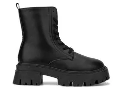 Women's Olivia Miller Yaretzi Lace Up Booties -Combat Shop 1 77