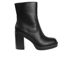Women's Journee Collection Brittany Block Heel Booties