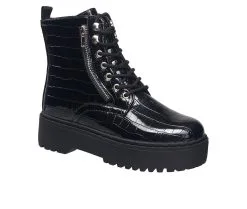 Women's C&C California Janet Platform Boots -Combat Shop 2 107