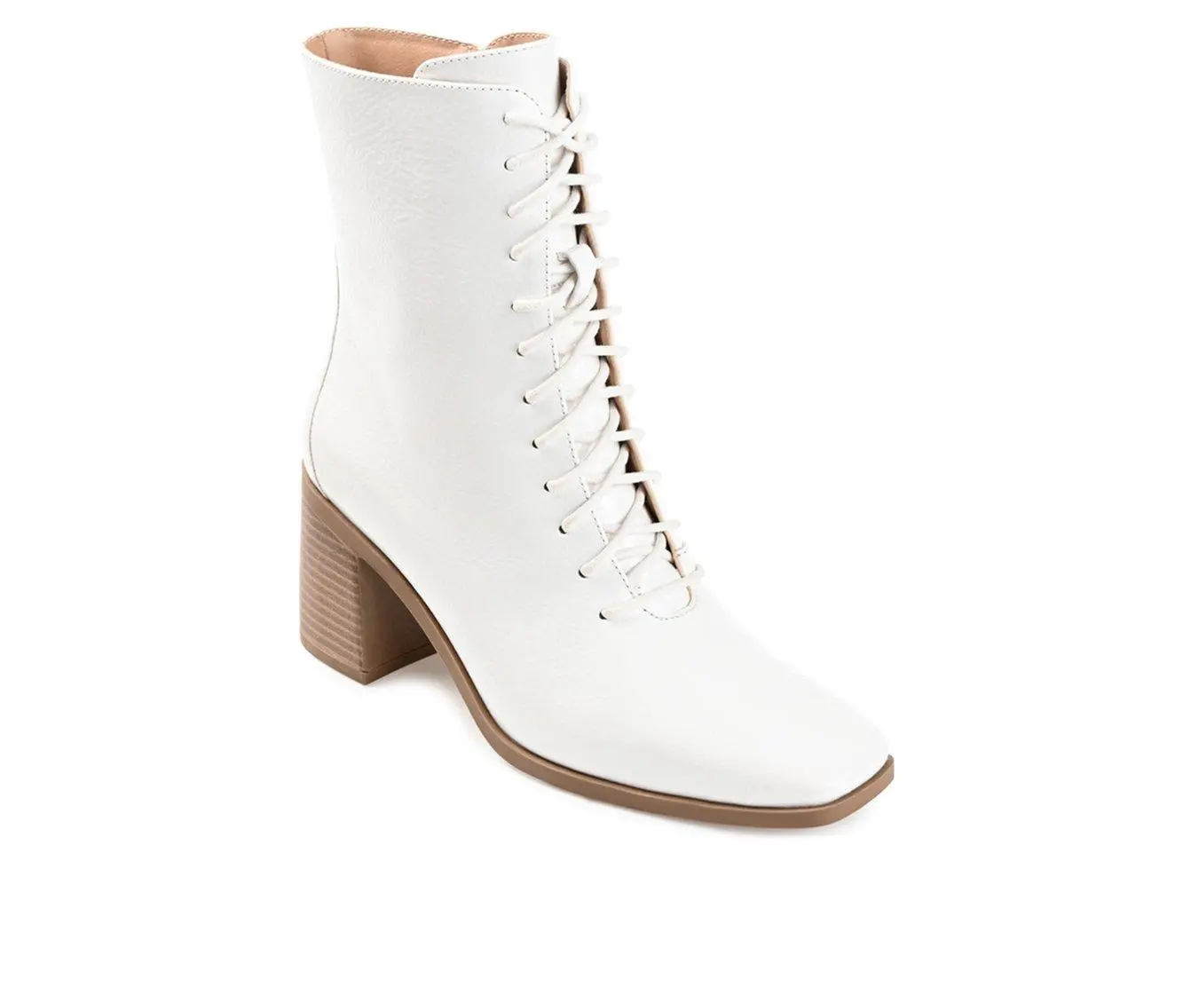 Women's Journee Collection Covva Heeled Combat Booties 5 Women's Journee Collection Covva Heeled Combat Booties - Image 3