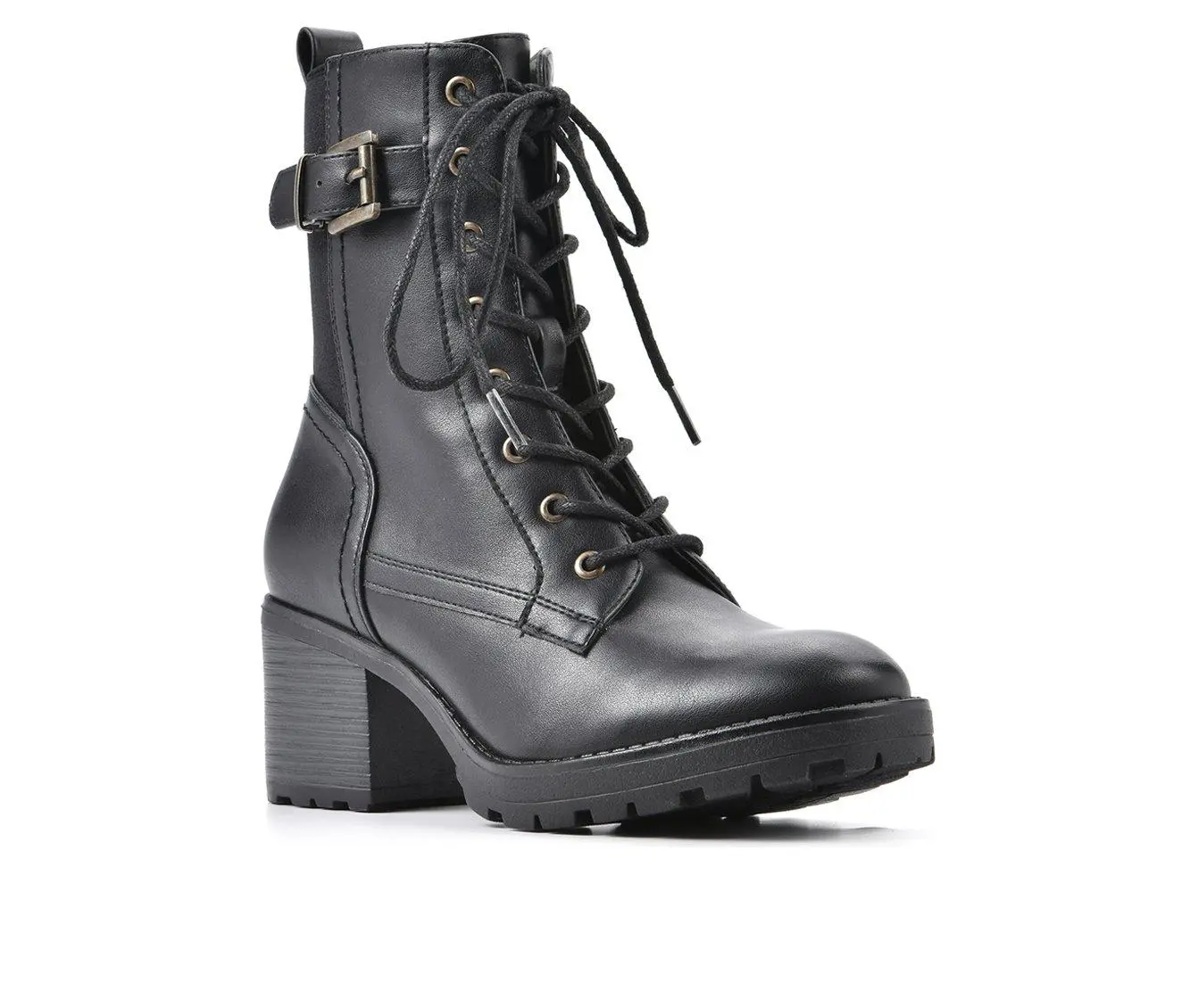 Women's White Mountain Bradley Lace Up Heeled Booties 5 Women's White Mountain Bradley Lace Up Heeled Booties - Image 3