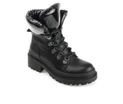 Women's Journee Collection Irrah Heeled Combat Booties -Combat Shop 2 195