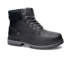 Women's Dirty Laundry Alpine Sweater Cuff Lace-Up Boots -Combat Shop 2 196