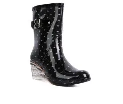 Women's London Rag Drench Wedge Rain Boots 10 Women's London Rag Drench Wedge Rain Boots -Combat Shop 2 239