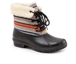 Women's Pendleton Bridger Stripe Duck Mid Rain Boots -Combat Shop 2 299
