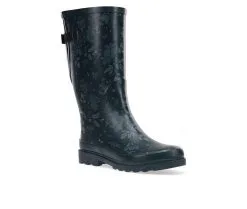 Women's Western Chief Feminine Floral Rain Boots -Combat Shop 2 319