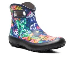 Women's Bogs Footwear Patch Ankle Rose Garden Rain Boots -Combat Shop 2 333