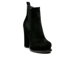 Women's London Rag Spire Platform Block Heel Booties -Combat Shop 2 399