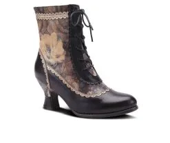 Women's L'Artiste Bewitch-Floral Booties -Combat Shop 2 416
