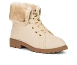 Women's Olivia Miller Ana Lace-Up Booties -Combat Shop 2 52