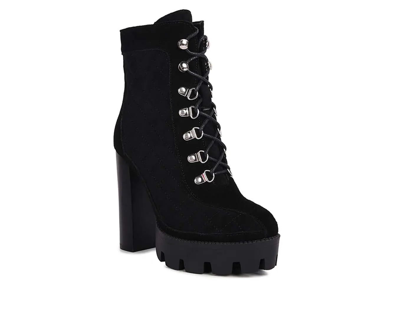 Women's Rag & Co Yoko Heeled Lace Up Booties 5 Women's Rag & Co Yoko Heeled Lace Up Booties - Image 3