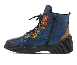 Women's SPRING STEP Yeba Lace Up Booties -Combat Shop 3 12