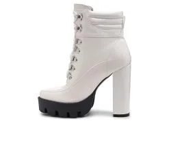 Women's London Rag Stopper Heeled Combat Booties 11 Women's London Rag Stopper Heeled Combat Booties -Combat Shop 3 165