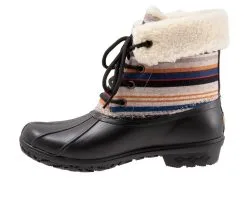 Women's Pendleton Bridger Stripe Duck Mid Rain Boots -Combat Shop 3 298