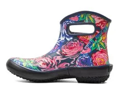 Women's Bogs Footwear Patch Ankle Rose Garden Rain Boots -Combat Shop 3 332
