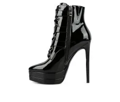 Women's London Rag Gangup Platform Stiletto Booties -Combat Shop 3 395