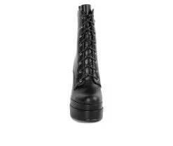 Women's London Rag Meows Lace Up Platform Heeled Boots 12 Women's London Rag Meows Lace Up Platform Heeled Boots -Combat Shop 4 190