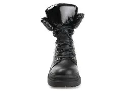 Women's Journee Collection Irrah Heeled Combat Booties -Combat Shop 4 194