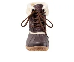 Women's Pendleton Diamond Peak Duck Mid Rain Boots -Combat Shop 4 234