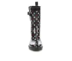 Women's Capelli New York Spiral Dot Mid Calf Rain Boots 12 Women's Capelli New York Spiral Dot Mid Calf Rain Boots -Combat Shop 4 309