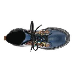 Women's SPRING STEP Yeba Lace Up Booties -Combat Shop 5 11