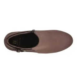 Women's White Mountain Noah Heeled Ankle Booties -Combat Shop 5 457